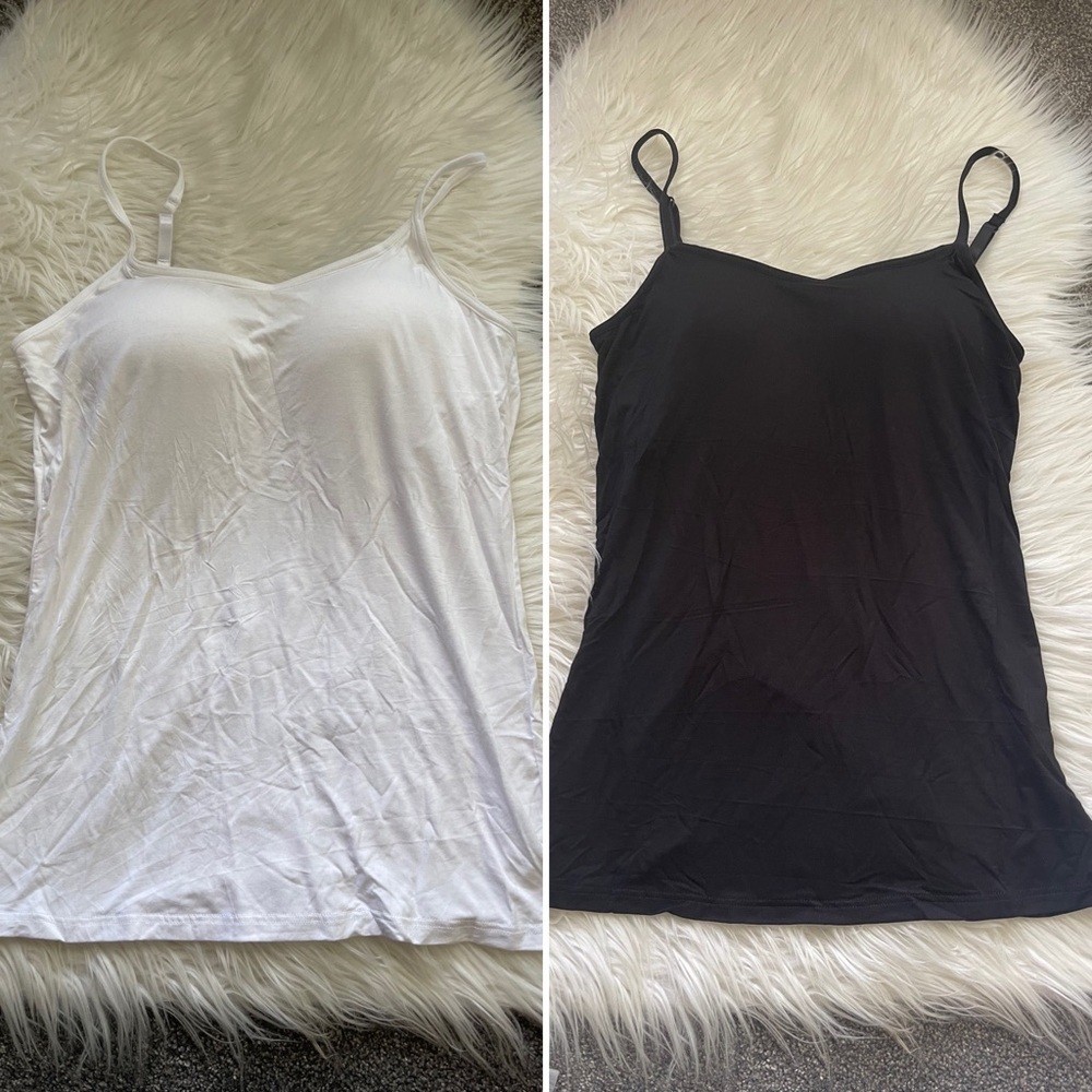 NWT Pair of padded spaghetti strap tank tops